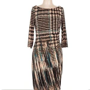 Elegant Multicolor Patterned Dress Anne Klein size 4